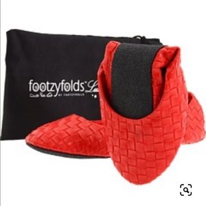 Footzy folds Luxe Boston red L/XL